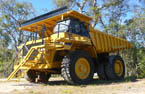 Large dump truck